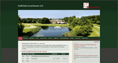 Desktop Screenshot of golfclub-leverkusen.de
