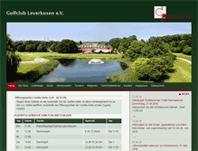 Tablet Screenshot of golfclub-leverkusen.de